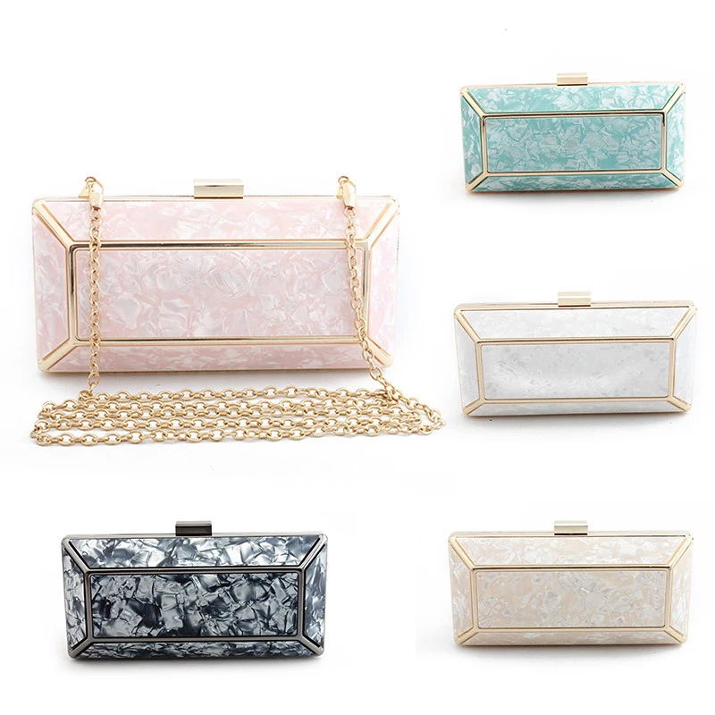 Новинка 2018 роскошный женский кошелек и сумочка акриловый черный/синий/розовый