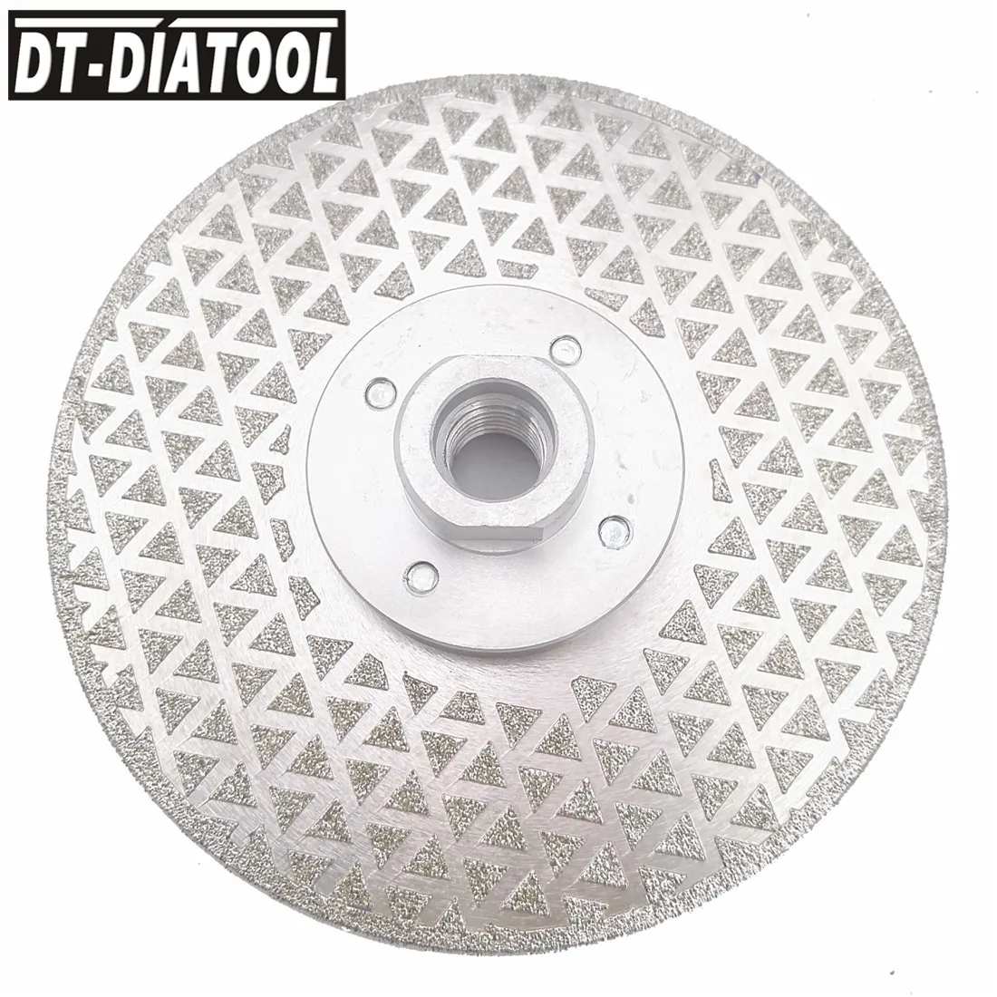 

DT-DIATOOL 1pc Dia 5"/125mm Both Side Coated Diamond Saw Blade Cutting Disc for Granite Marble with M14 Flange Grinding Wheel