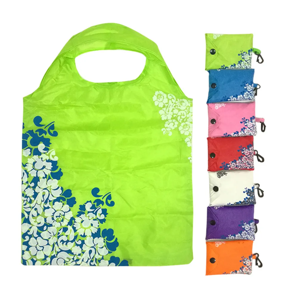 Новая горячая распродажа Модная Складная зеленая сумка для покупок сумка-тоут