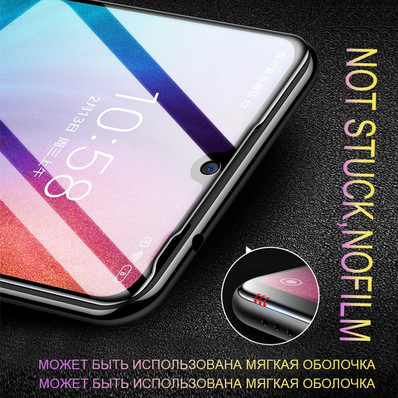 Закаленное защитное стекло для экрана 20D Xaiomi Redmi Note 7 5 6 Pro полностью изогнутое