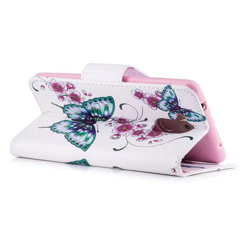 Чехол для Huawei Honor 6C кошелек с мультяшным рисунком флип-чехол из искусственной