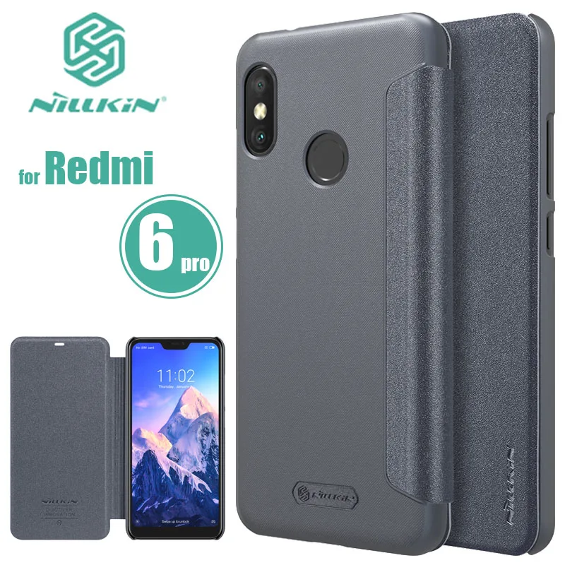 Чехол Nillkin для Xiaomi Redmi 7 6 Pro кожаный флип чехол телефона роскошный накладка 5 Plus 4 3