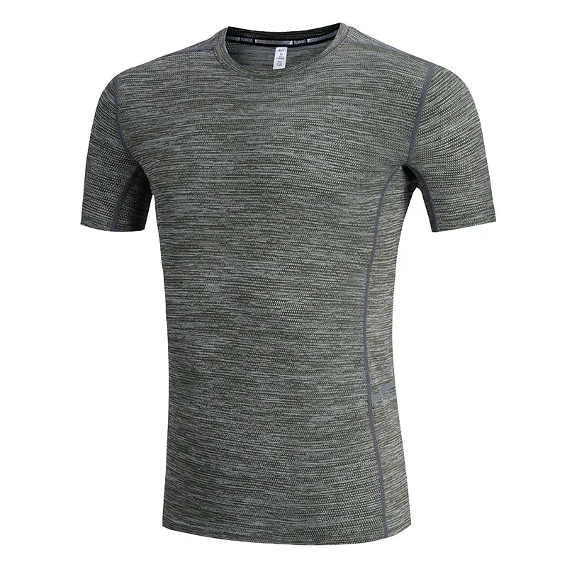 sport shirt men tee Мужская футболка для тренировок, мужские спортивные футболки для бега, быстросохнущие футболки с коротким рукавом для тренажерного зала, фитнеса, стройные спортивные футболки для тренировок, мужские новые - Цвет: sport shirt men tee