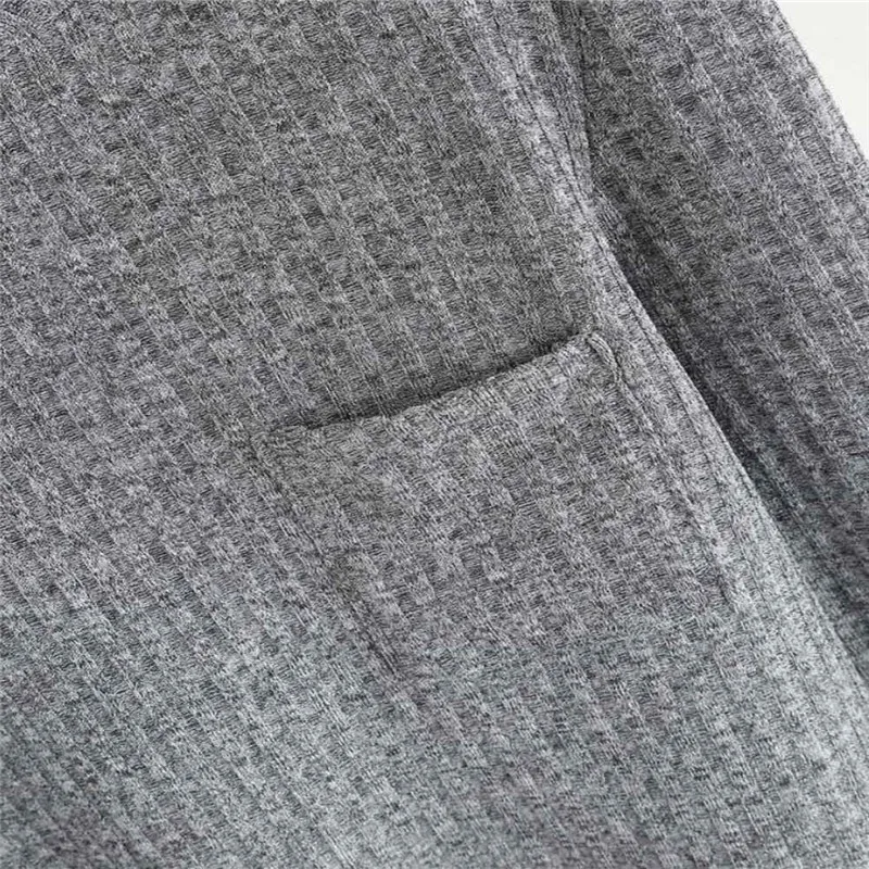 

Fashion Womens Female Knitting Sweater Blouse Long Sleeve O Neck Pocket Casual Blouse Pullover For Women #20