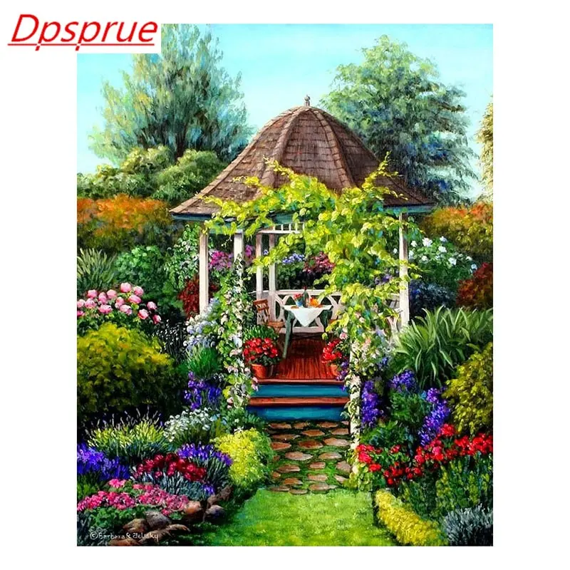 Dpsprue 5D полная квадратная/круглая Алмазная картина DIY Вышивка крестиком цветок