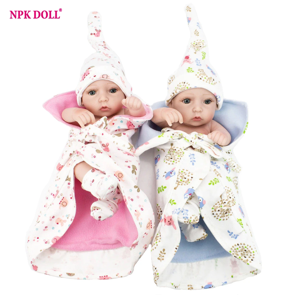 Кукла новорожденная NPKDOLL 10 дюймов полностью виниловая Мягкая силиконовая