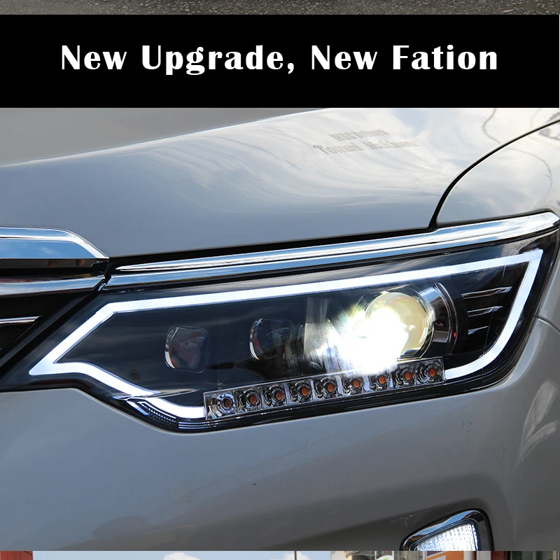 KOWELL автомобильный Стайлинг для Toyota Camry фары- Camry V55 светодиодный фары DRL Биксеноновые линзы Высокий Низкий луч парковка туман