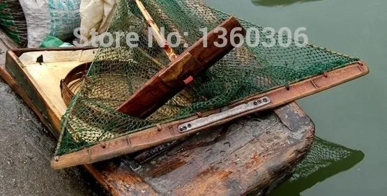 Рыболовная сеть Складная с насадкой прочная треугольная рыболовная для креветок