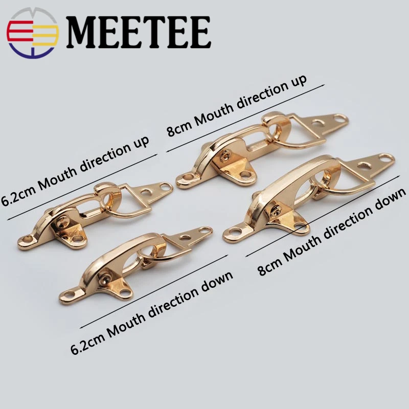 Металлическая пряжка Meetee 4/5 см декоративная застежка с карабином для пальто