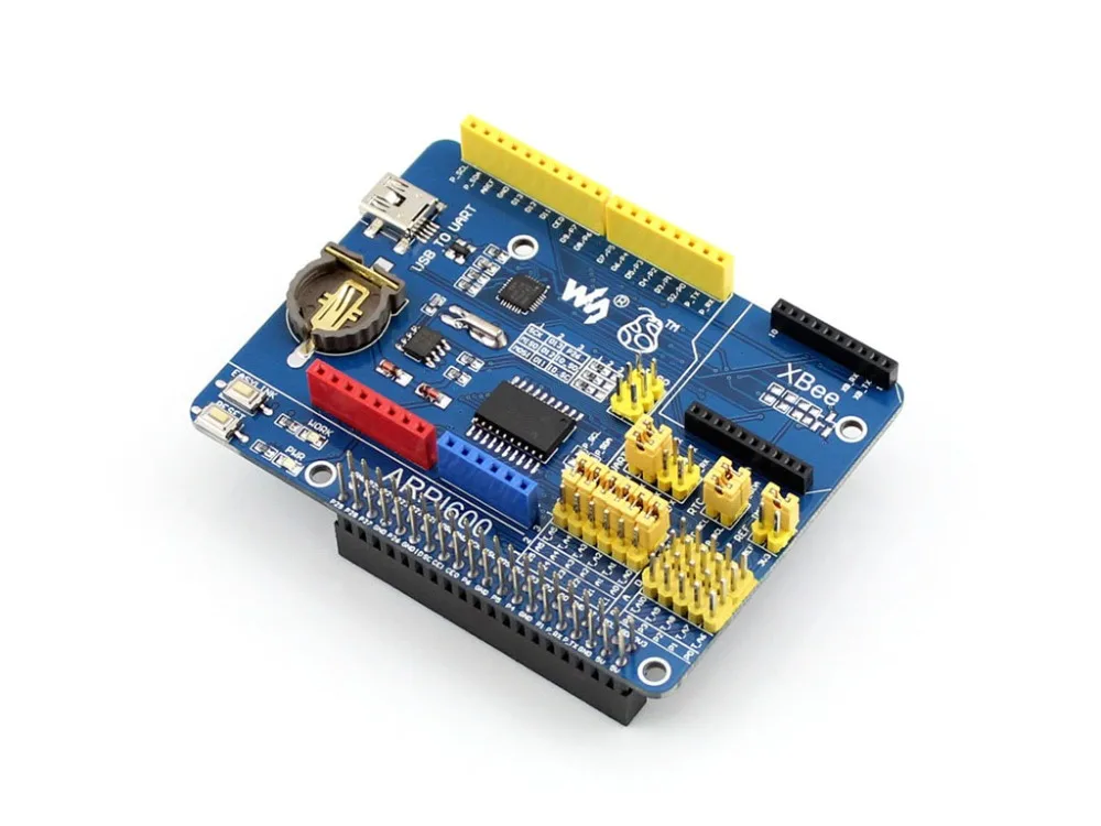 Waveshare ARPI600 Raspberry Pi Expansion Development Board for Raspberry Pi Model 3B/2B/A+/B+ support XBee modules