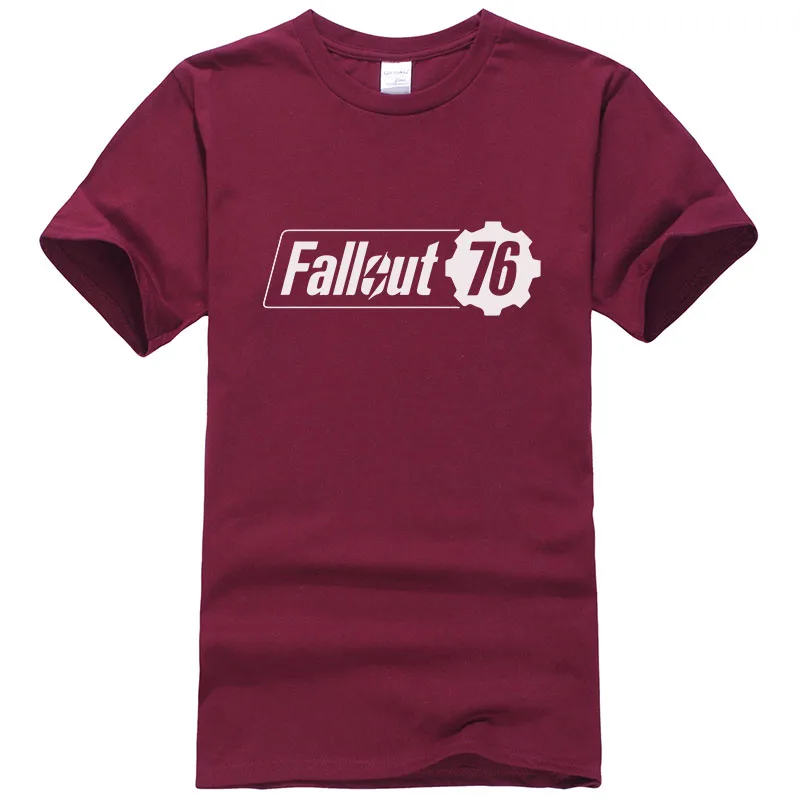 Игра Fallout 76 Футболка мужская повседневная Летняя футболка с короткими рукавами футболки из хлопка футболки высокого качества T267