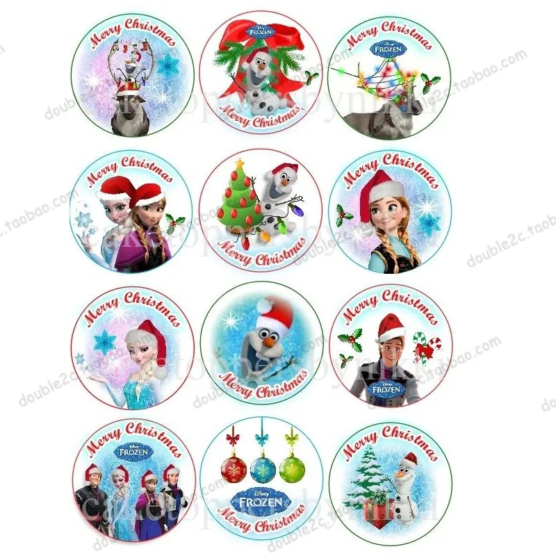 Съедобная фреза Эльза Принцесса вафельная бумага Рождественское украшение 2 &quot(5
