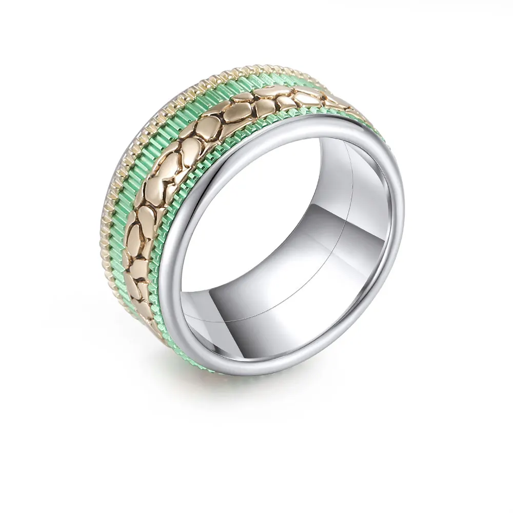 Interchangeable Ring Floya сплайсинговое зубчатое кольцо в кольцах Для Женщин, комбинированное кольцо из нержавеющей стали, коллекция Arctic Symphony, свадебное кольцо, светильник - Цвет основного камня: Interchangeable Ring