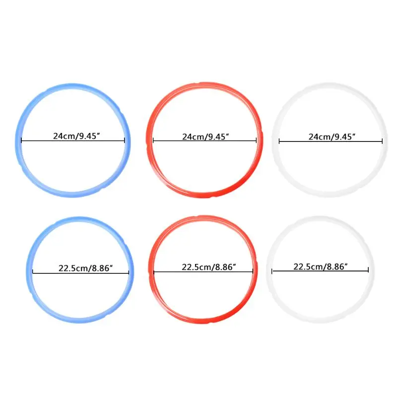 

Silicone Sealing Ring 6/8 Quart For Instant Pot Electric Pressure Cooker Red/blue/white