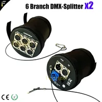6 Road Way DMX512 Mobile Splitter Stickers Easily Installed for Stage Truss 3pin XLR Outputs Distributes Amplifies dmx  Buffers