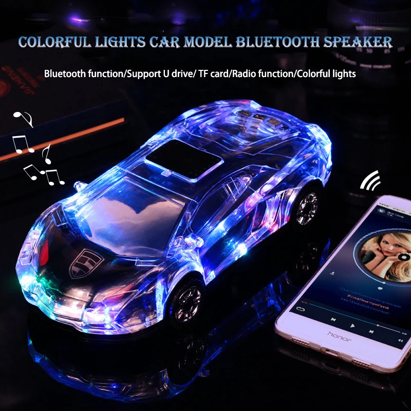Bluetooth модель автомобиля динамик s стерео форма автомобиля динамик поддержка USB TF карты MP3 MP4 музыкальный плеер бас малыш подарки для ПК телефон