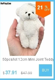 100 шт./лот Kawaii маленькие плюшевые мишки, набитые плюшем 3,5 см, игрушка плюшевый мишка, мини мишка, плюшевые игрушки, свадебные подарки 01301