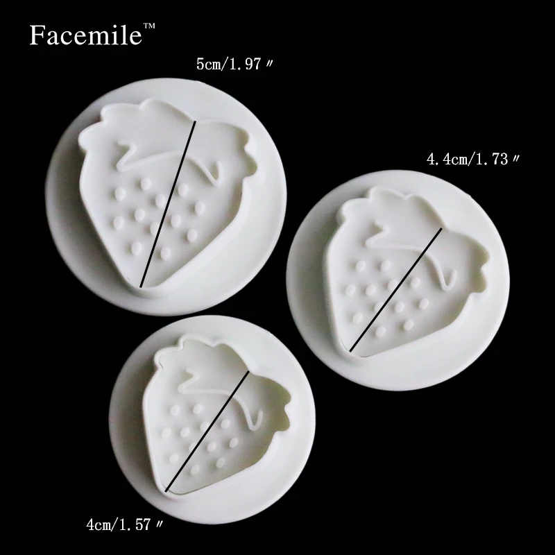 Facemile 21 шт./компл. Рождественский Плунжер в форме фруктов резак для сахарной