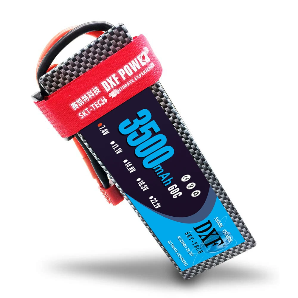 DXF 3500 мАч Lipo 60C 2S 7 4 В литиевая батарея ПВХ чехол высокой мощности качественный lipo