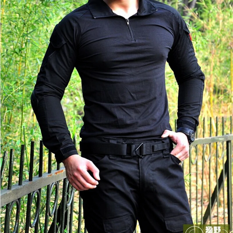 Тактический военный страйкбол Gen 3 Униформа камуфляж охотничья одежда Kryptek черная