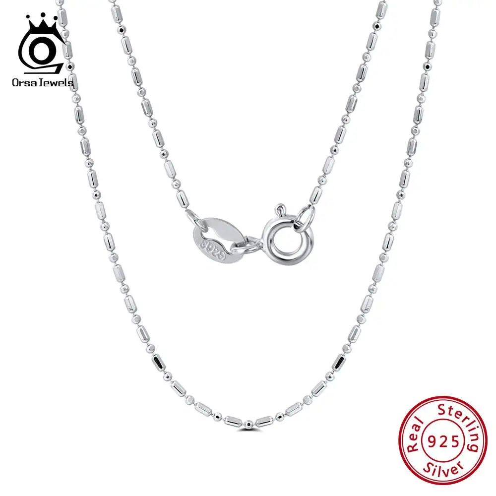 ORSA JEWELS 100% Настоящее серебро 925 пробы капельная цепочка 45 см длина красивая модная