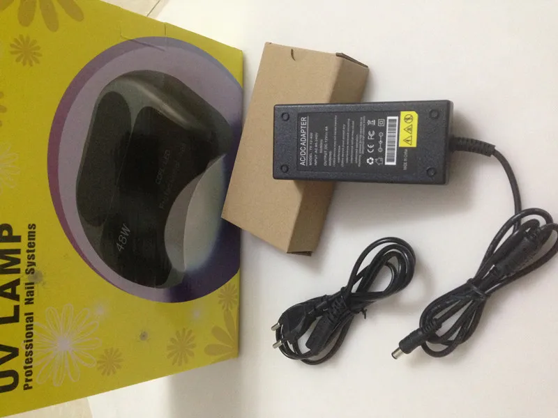 Замена для 48 Вт LED лампы ногтей адаптер Сушилка силовой кабель ногтей|lamp for nails|lamp