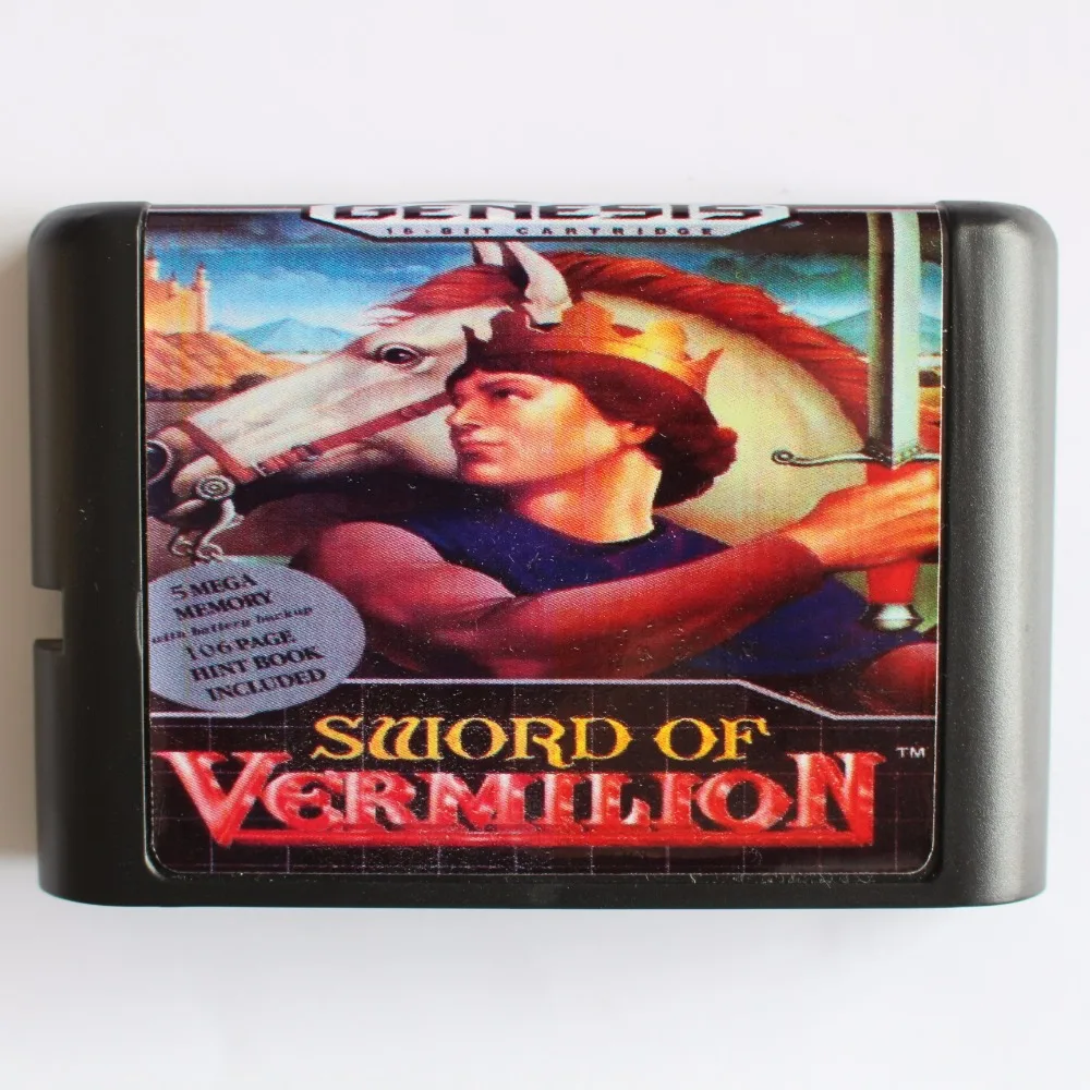 

16-битная MD игровая карта Sword Of Vermilion для Sega Mega Drive для SEGA Genesis