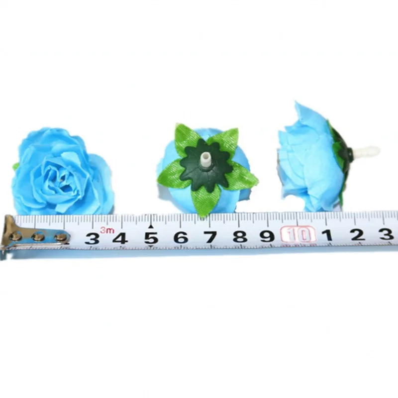 50pcs 3cm Artificial Flowers Silk Flower Roses Small Tea Bud Flowers Hand Made Diy Head Garlands For Wedding Home Decoration