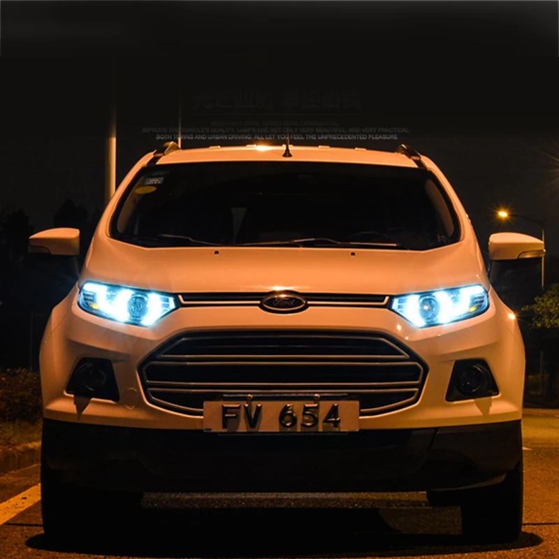 Комплект для освещения автомобиля Ford EcoSport 2013 2014 2015 Bi-Xenon HID Rio светодиодный корпус