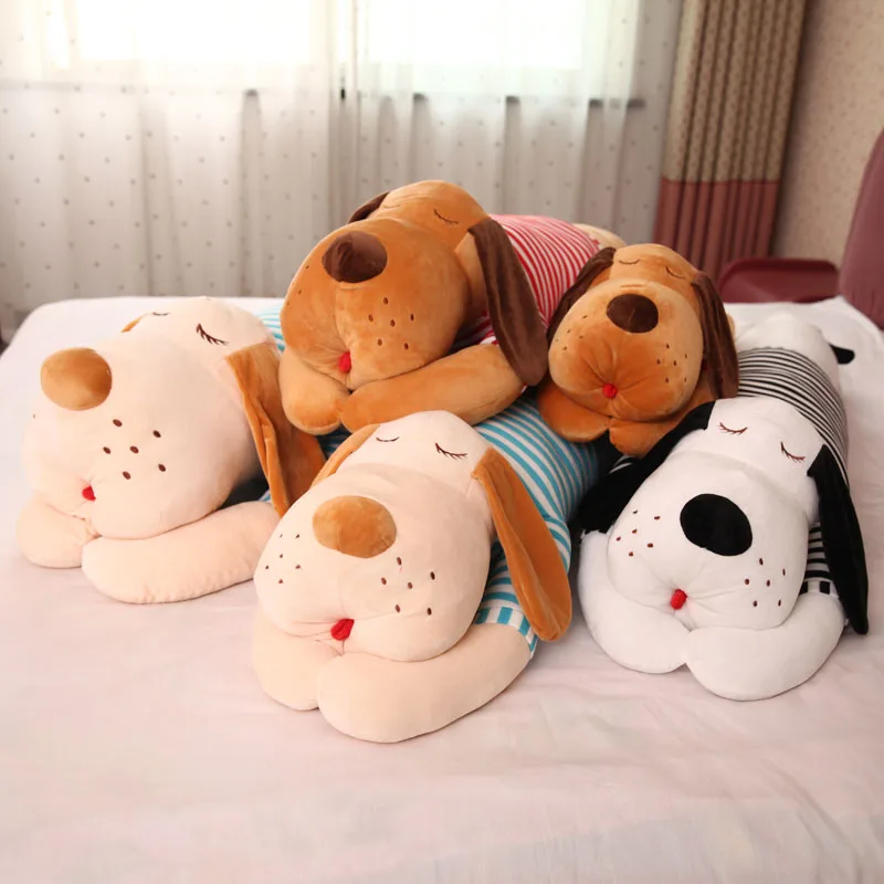 Precio Muñeca De Felpa Con Cabeza De Perro Grande, Muñeca De Juguete Cama, Almohada Larga, Regalo De Navidad