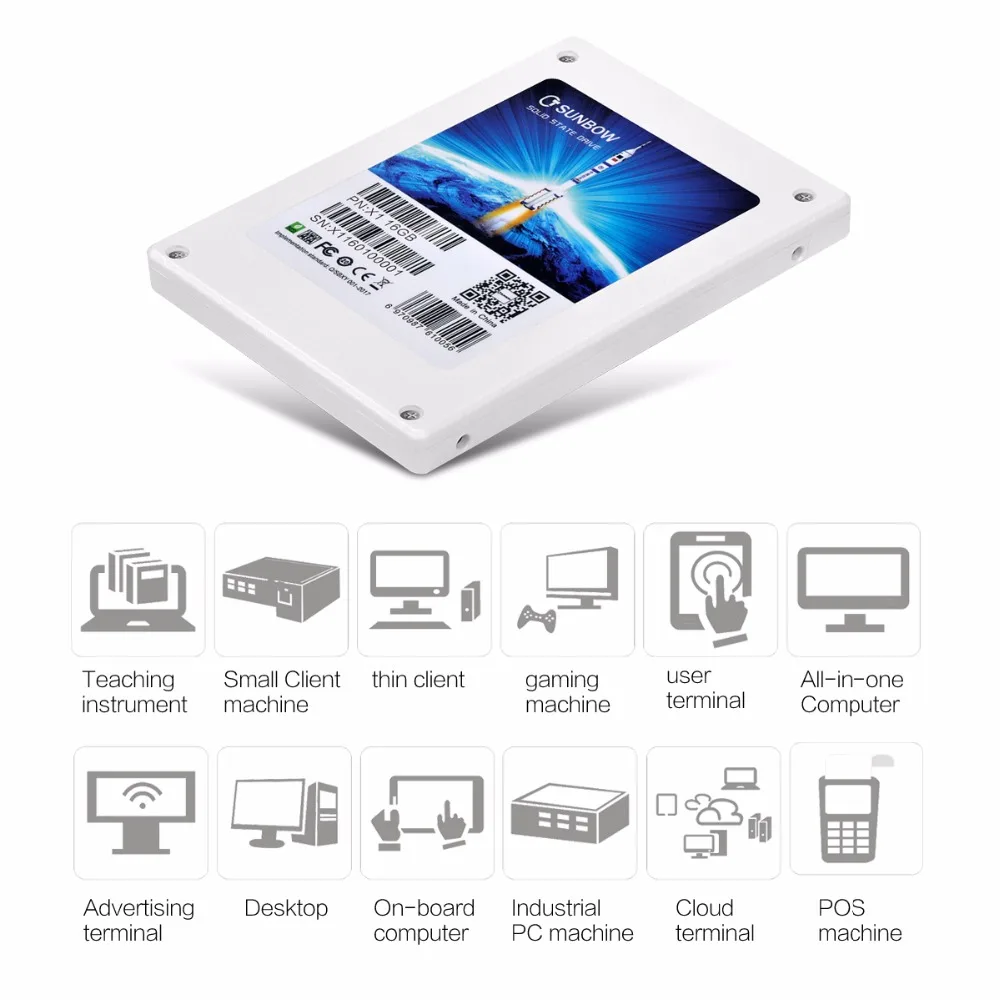 SSD 2,5 дюймов SATA3 16 ГБ 32 ГБ жесткий диск HD HDD внутренний тип для ноутбука Настольный TC-SUNBOW