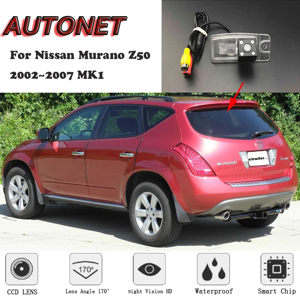 AUTONET HD Night Vision Backup Rear View camera For Nissan Murano Z50 2002~2007 MK1 CCD/license plate Camera or Bracket | Автомобили и