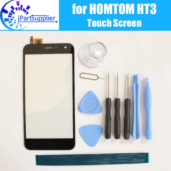 

HOMTOM HT3 Touch Screen Panel 100% Guarantee New Original Glass Panel Touch Screen Glass Replacement For HOMTOM HT3 + Tools