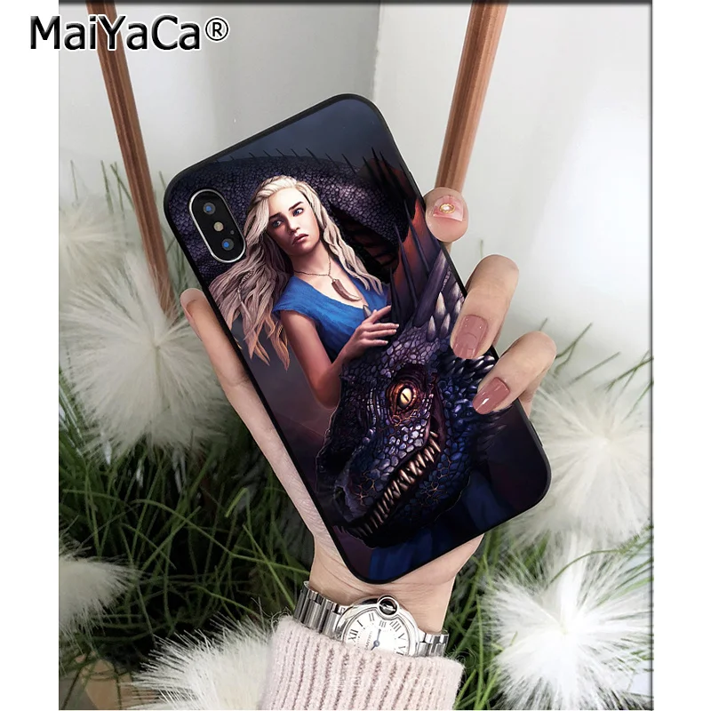MaiYaCa Игра престолов Джон Сноу Дракон клиент высокое качество чехол для телефона для iPhone X XS MAX 6 6s 7 7plus 8 8Plus 5 5S SE XR