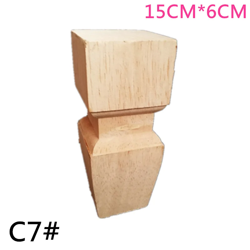 4 шт./лот 15 х 6 см/20x6 см деревянная мебель круглый ногами твердый деревянный диван