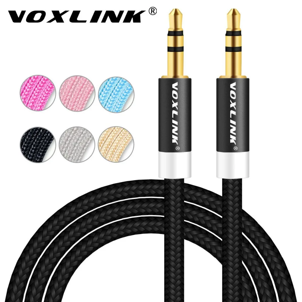 VOXLINK 3ft/1 м 3 5 мм Jack аудио кабель для iPhone 6 6s AUX вспомогательный шнур между мужчинами