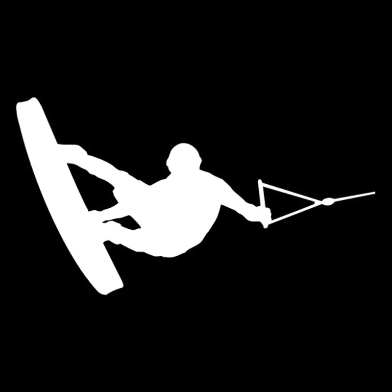 18 см * 10 Wakeboarder силуэт художественный Декор модные виниловые наклейки