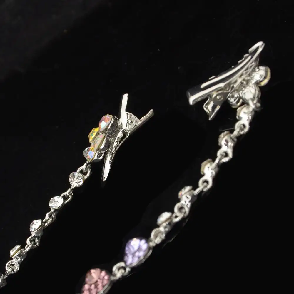 Милый детский ободок для волос со стразами девочек заколка принцессы цепочка