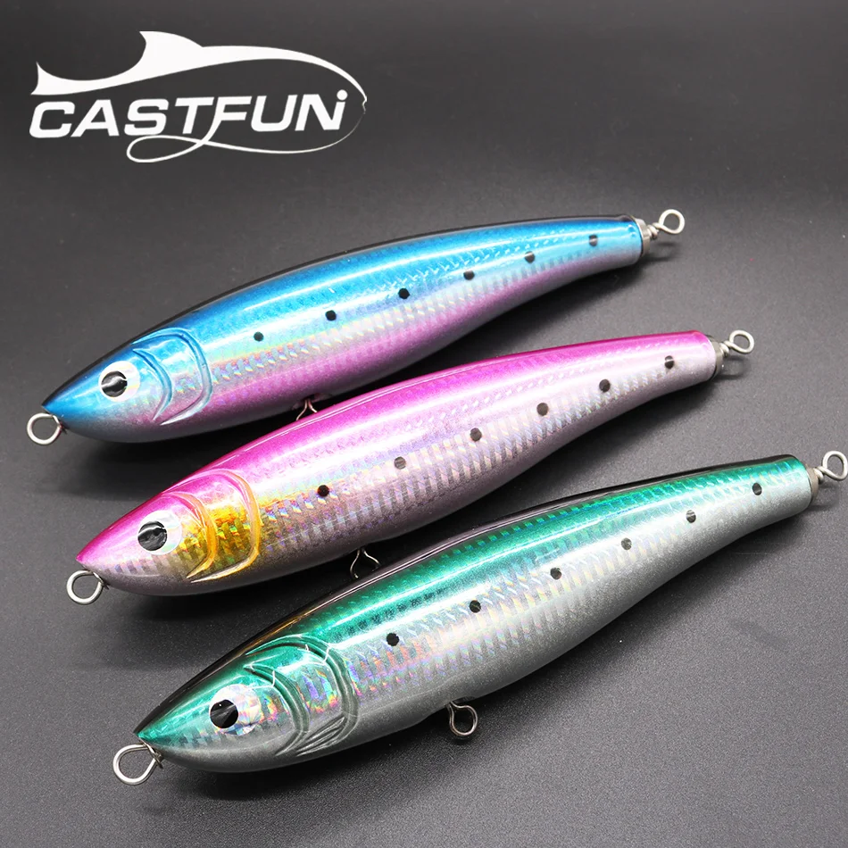 CASTFUN палка приманки Gt приманка жесткая деревянный карандаш Морской Большая