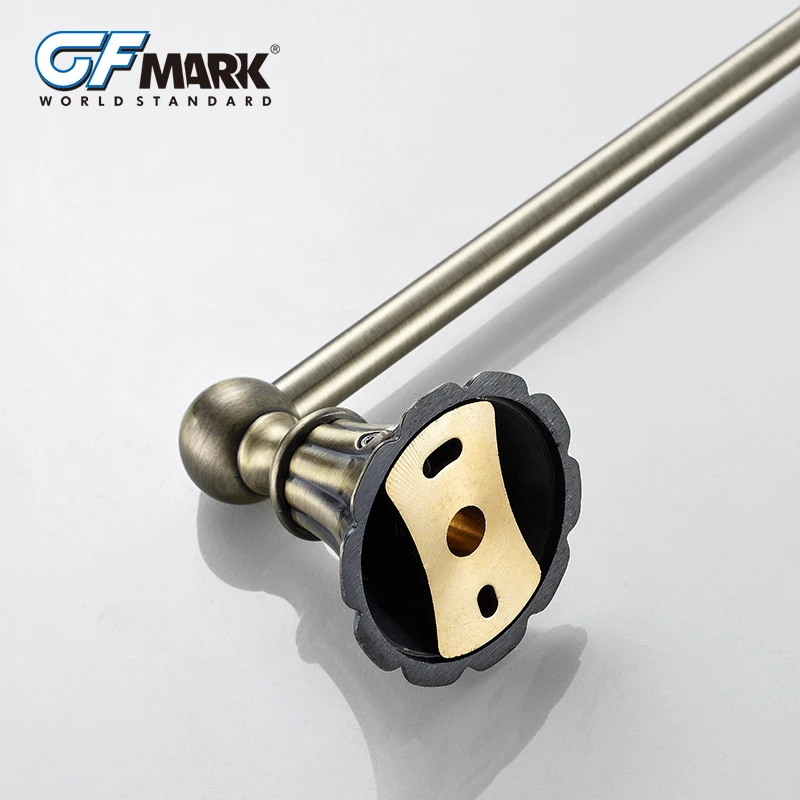 Античная вешалка для полотенец GFmark медная основа матовая ванной комнаты Toallero