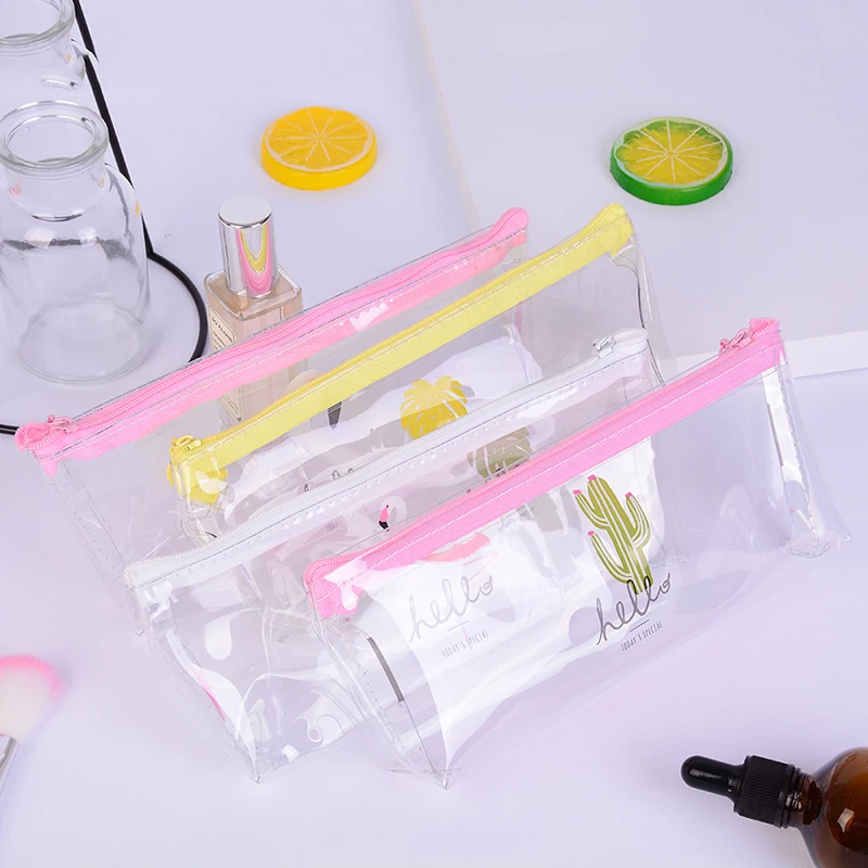 1 шт. прозрачный ПВХ карандаш кактус чехол холщовые школьные принадлежности