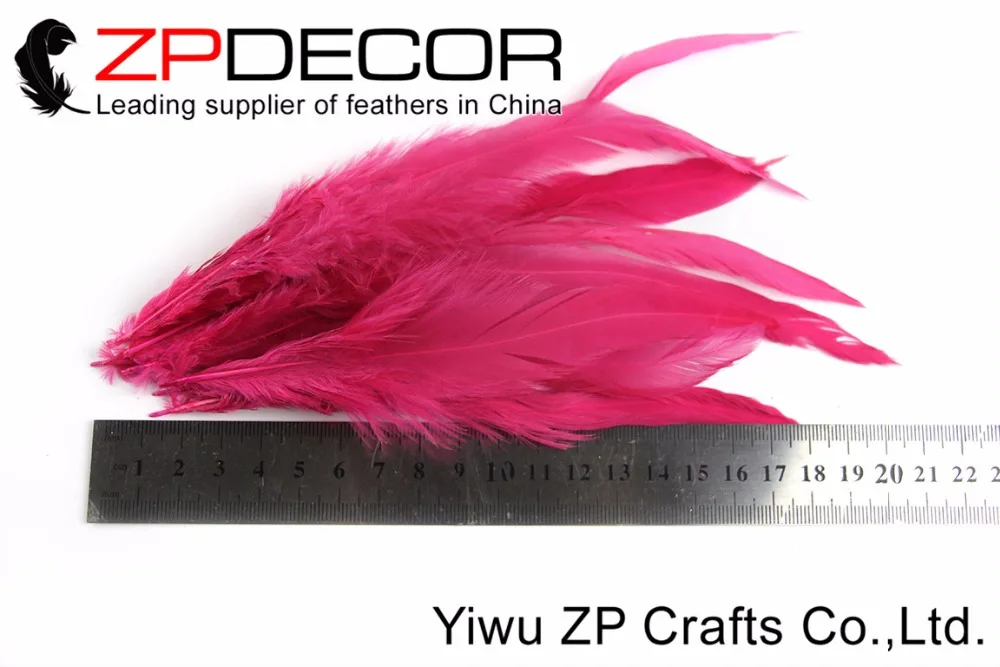 ZPDECOR 200 шт./лот 15-20 см (6-8 дюймов) ручной выбор красивый ярко-розовый окрашенные