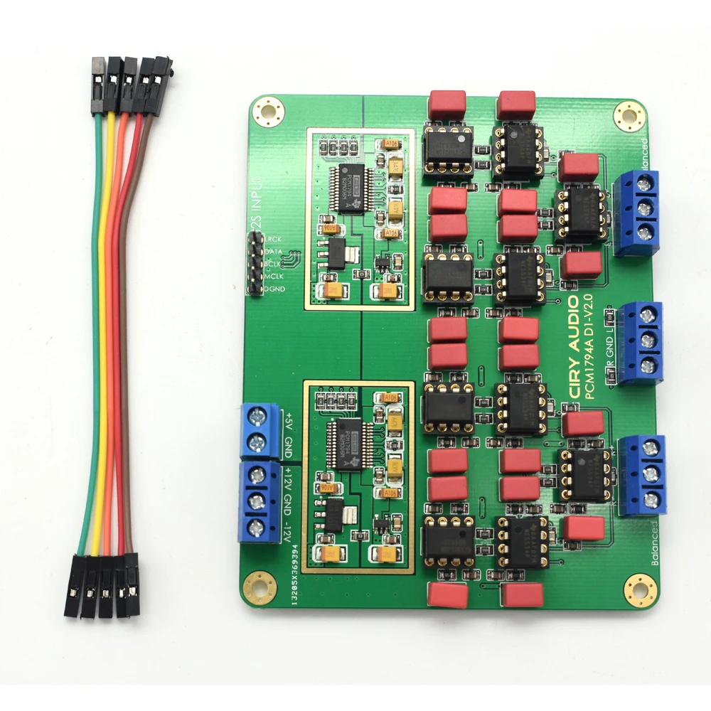 Lusya новейший Hi-Fi параллельный PCM1794A DAC аудио декодер собранная плата 24 бит 192 кГц F3-013