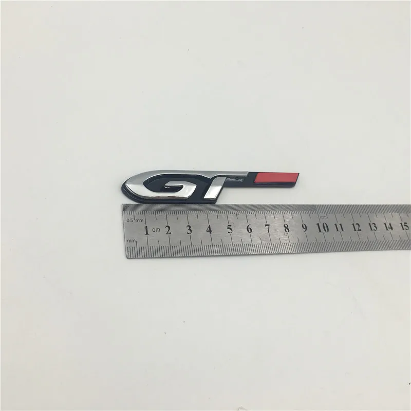 GT Для peugeot 206 207 208 301 306 307 308 406 508 350 400 THP GT Puretech чистый Tech эмблема хвостовая часть для открытой автомобильной двери с эмблемой крыло наклейка - Название цвета: GT
