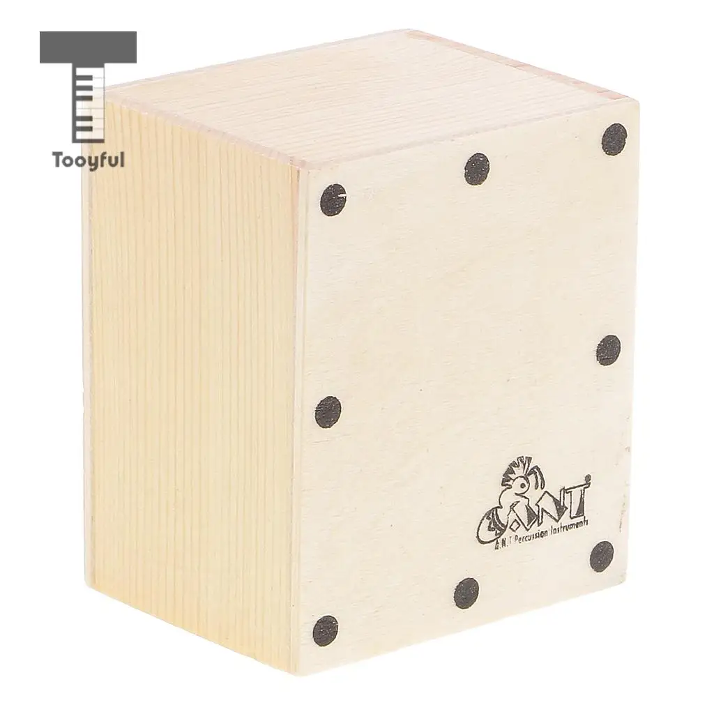 

Tooyful прочный мини-шейкер Cajon для песка, деревянный ручной барабан для сопровождения браслетов, аксессуары для DIY, 6,5x5,2x4,3 см