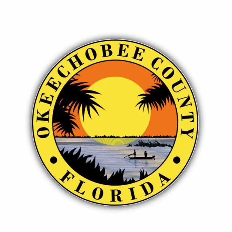 12 см * забавная Автомобильная наклейка Okeechobee County Florida автомобильные аксессуары 6