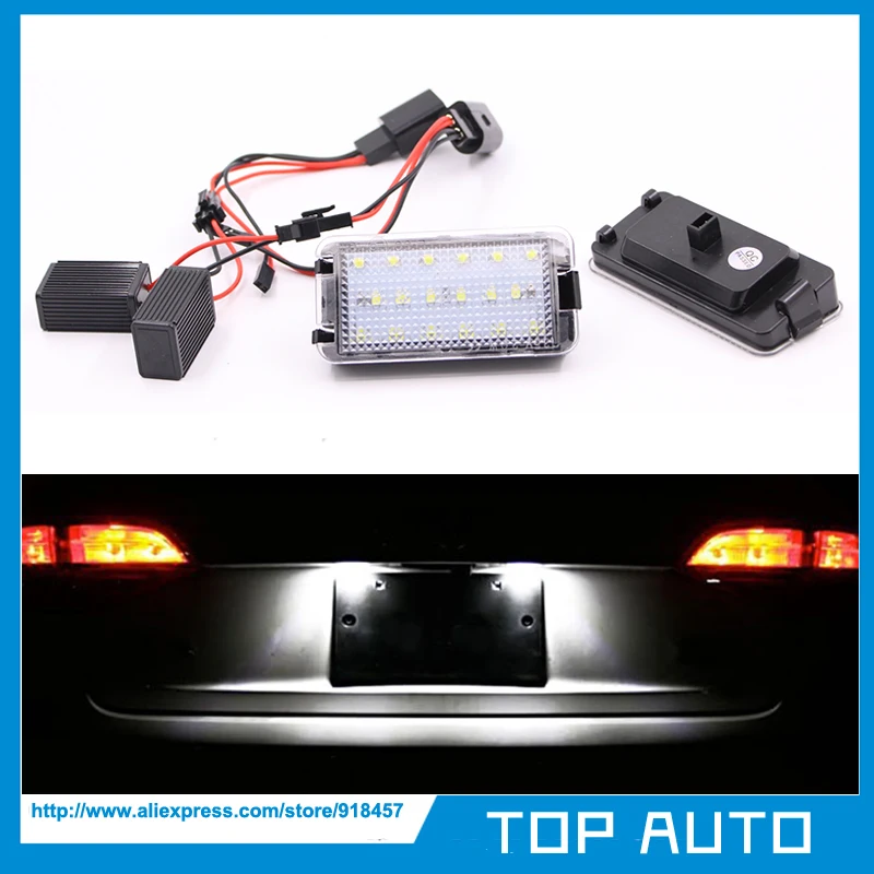 Супер яркий 2X18MD Canbus светодиодный номерной знак светильник для 99 05 Seat Leon 1 M 04 09 Altea