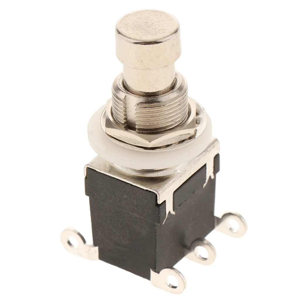 Педаль для электрогитары педаль с электрокнопками 6 штифтов черная