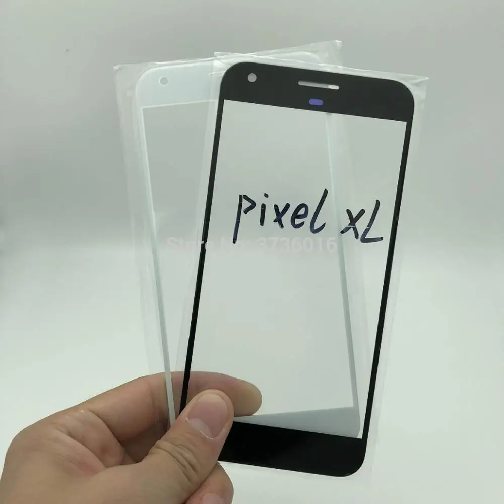 5 шт. переднее стекло с OCA для HTC Pixel XL экран дисплея треснувшая стеклянная панель