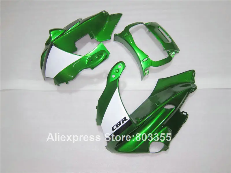 Комплект обтекателей для HONDA CBR600 f2 1994 1993 / 1992 1991 cbr 600 (Металлический Зеленый)